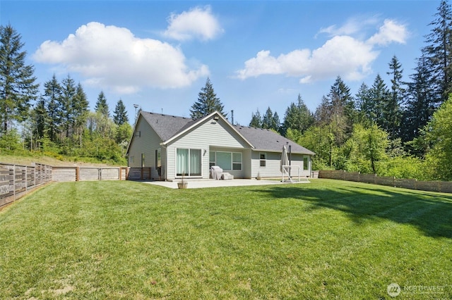 back of property featuring a patio