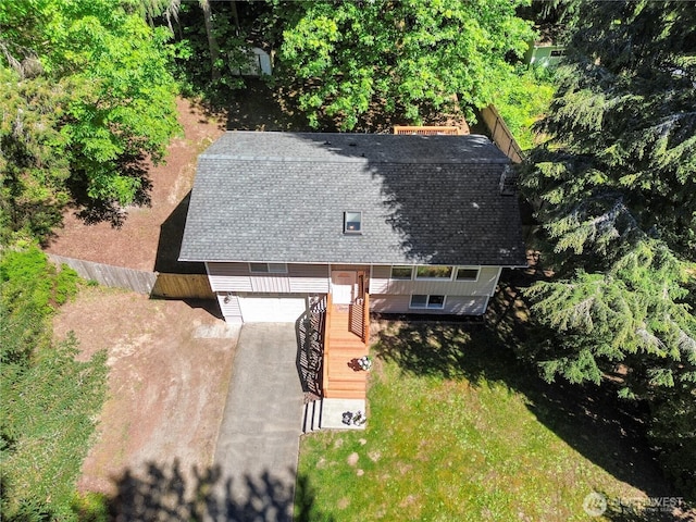 view of subject property