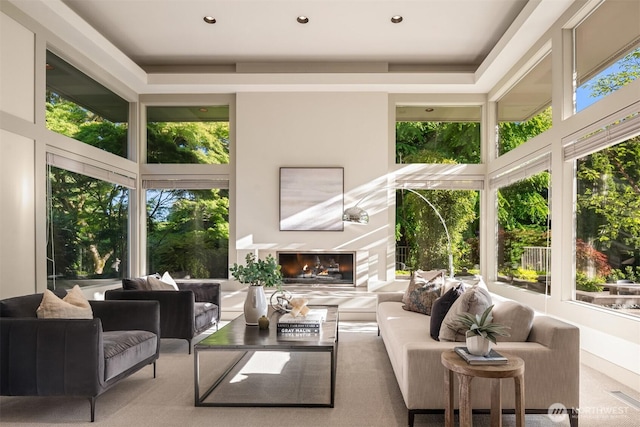 sunroom / solarium with healthy amount of natural light