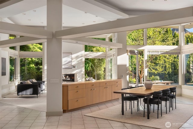 view of sunroom