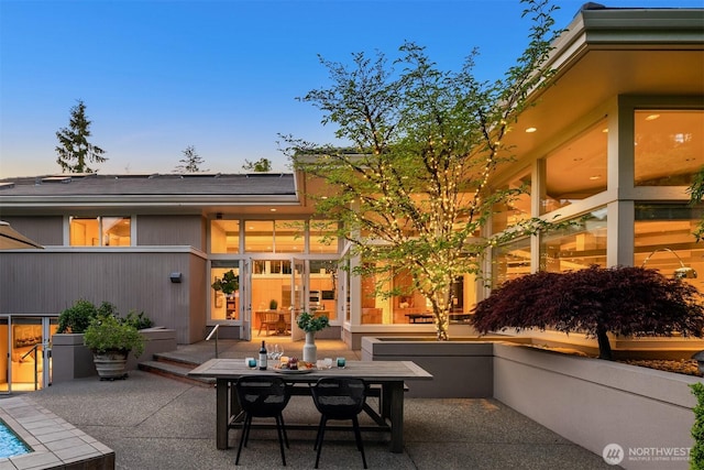 view of patio / terrace featuring outdoor dining space