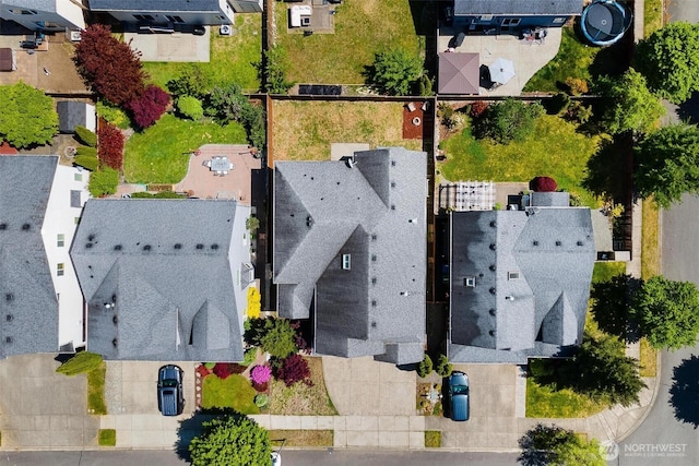 aerial perspective of suburban area