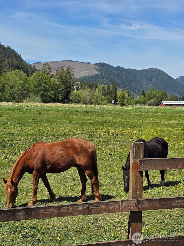 121 Temple Rd, Morton, WA 98356 - stable featuring a mountain view and a view of countryside