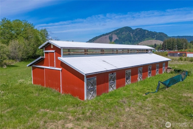 121 Temple Rd, Morton, WA 98356 - view of outbuilding featuring a mountain view and an outdoor structure
