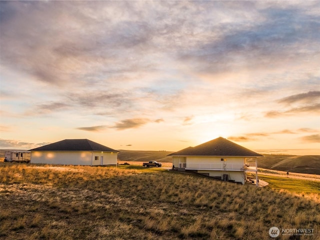 23201 Rd 12 NW, Quincy, WA 98848 - property exterior at dusk with a view of rural / pastoral area
