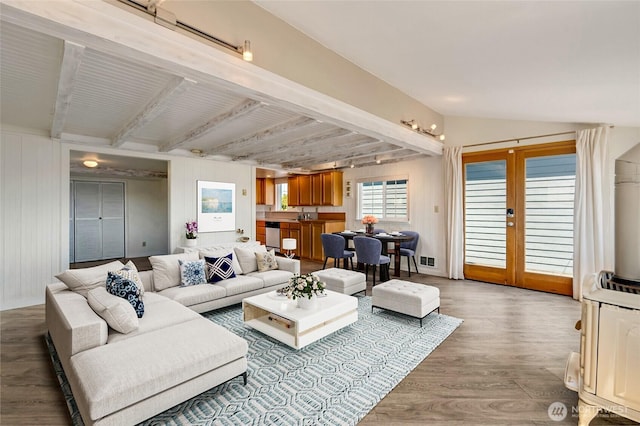 130 Priest Point Dr NE, Tulalip, WA 98271 - living room with light wood-type flooring and french doors