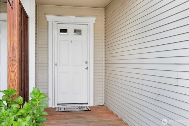 view of entrance to property
