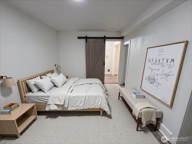 2802 Sumner Ave, Hoquiam, WA 98550 - bedroom featuring a barn door