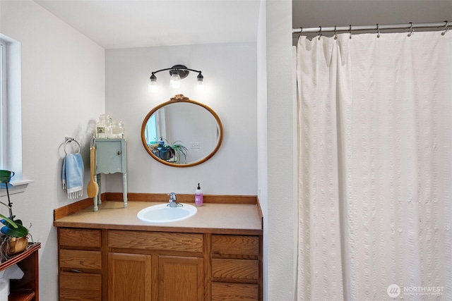 full bathroom with vanity