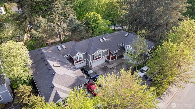 view from above of property