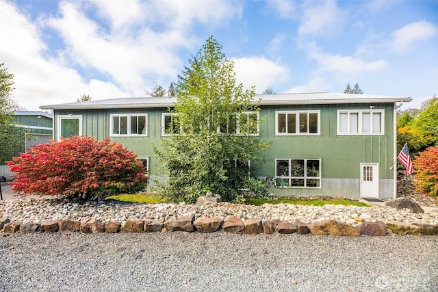 6130 Maltby Rd, Woodinville, WA 98072 - view of front facade with metal roof and board and batten siding