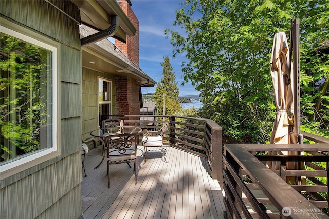9919 Arrowsmith Ave S, Seattle, WA 98118 - deck featuring a water view