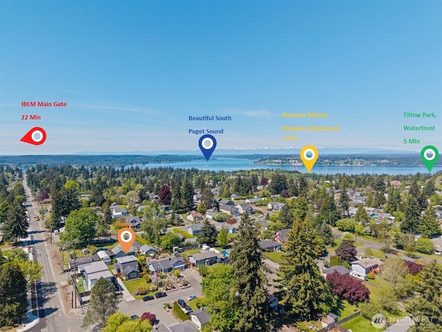 3342 Greenwood Ave W, University Place, WA 98466 - drone / aerial view of a nearby body of water