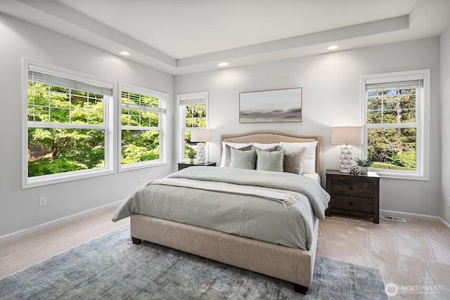 26108 SE 27th St, Sammamish, WA 98075 - bedroom with carpet floors, baseboards, and recessed lighting