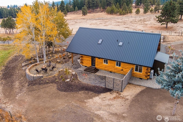 view from above of property