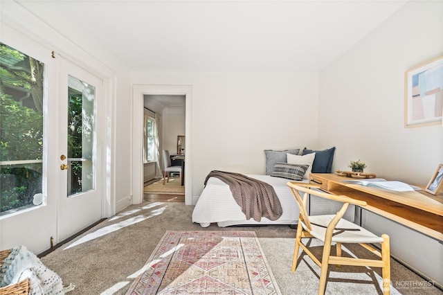 office space featuring carpet