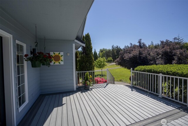 162 W Nelson Rd, Sequim, WA 98382 - view of wooden deck
