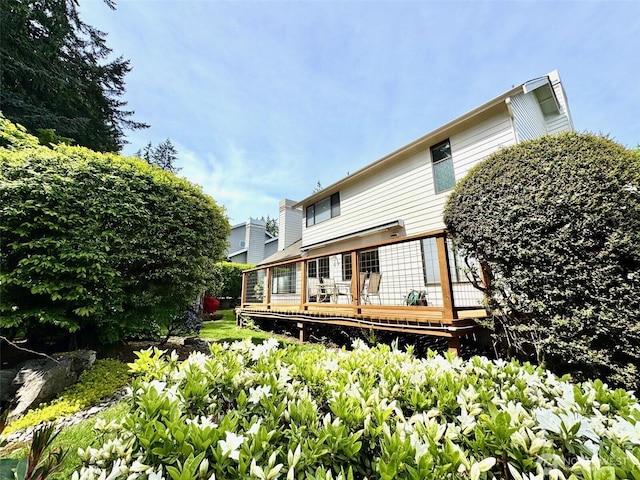 332 162nd Pl SE, Bothell, WA 98012 - back of house featuring a wooden deck