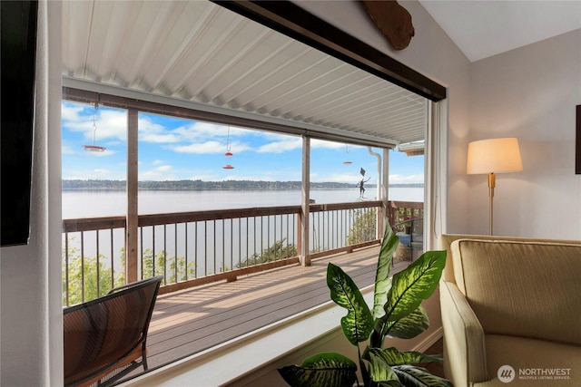 4805 Cushman Rd NE Unit 61, Olympia, WA 98506 - sunroom with a water view