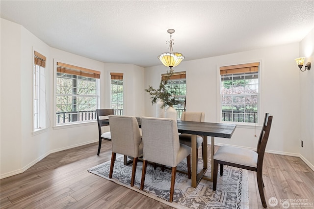30521 NE 147th Ct, Battle Ground, WA 98604 - dining space with light wood finished floors, baseboards, and a textured ceiling