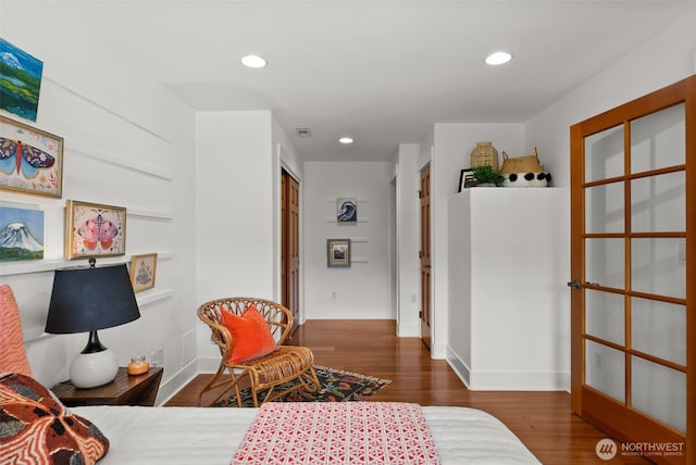 257 3rd Ave, Fox Island, WA 98333 - bedroom with wood finished floors, recessed lighting, and baseboards
