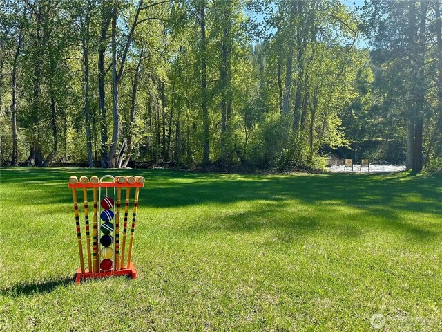 surrounding community featuring a yard