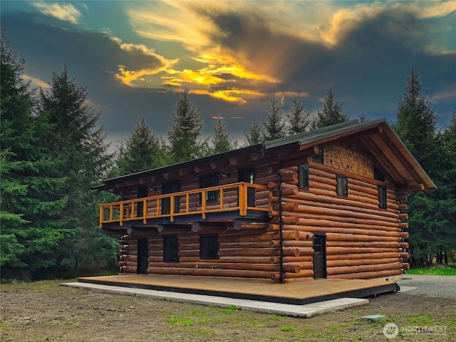 31314 555th Street Ct E, Ashford, WA 98304 - view of outdoor structure at dusk