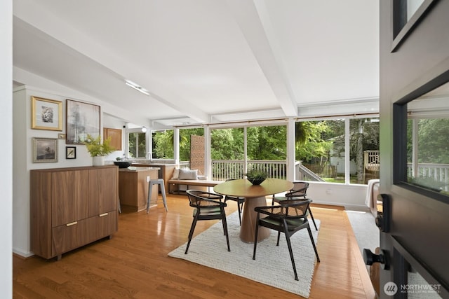 view of sunroom / solarium