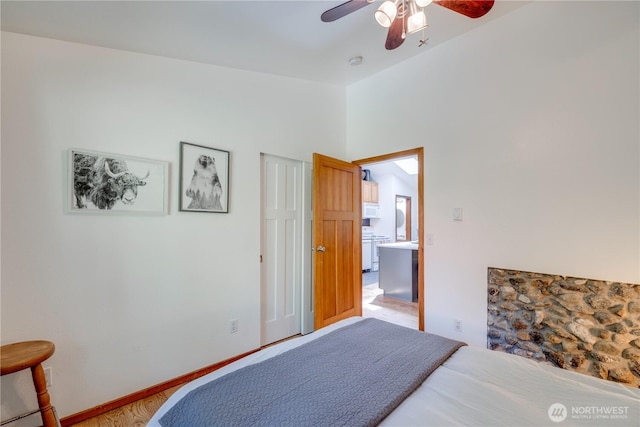 7537 Canyon View Dr, Glacier, WA 98244 - bedroom featuring ceiling fan