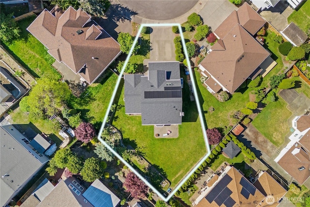 aerial perspective of suburban area