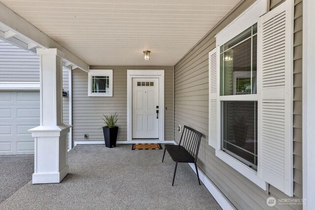 8927 Weiting Ave SE, Snoqualmie, WA 98065 - doorway to property with a porch and a garage