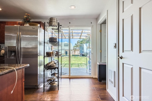 4503 Yew Ln SW, Lakewood, WA 98499 - doorway to outside with dark wood-style flooring and recessed lighting