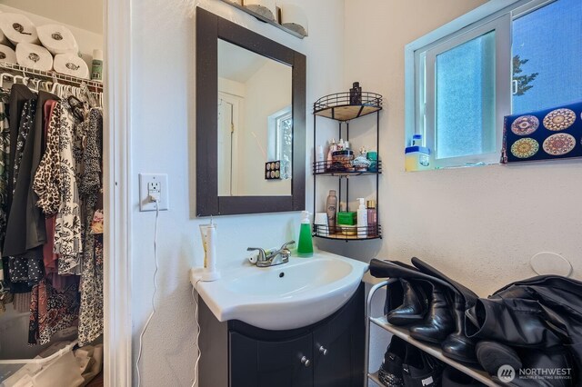 4503 Yew Ln SW, Lakewood, WA 98499 - bathroom featuring vanity and a spacious closet