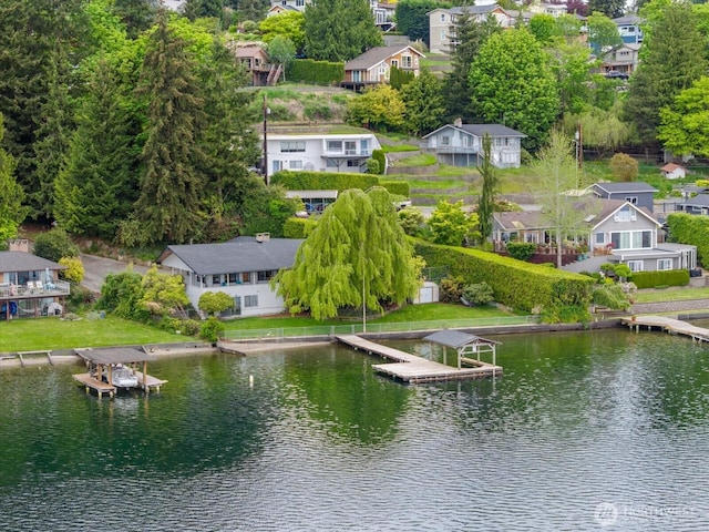 10918 Vernon Rd, Lake Stevens, WA 98258 - aerial view of residential area with a large body of water