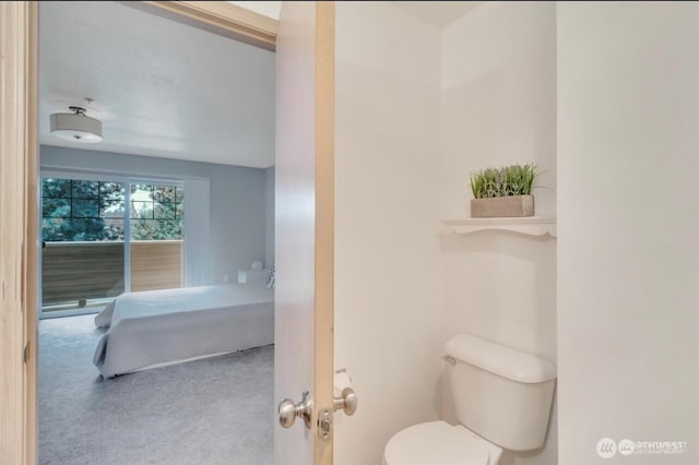 bathroom featuring toilet