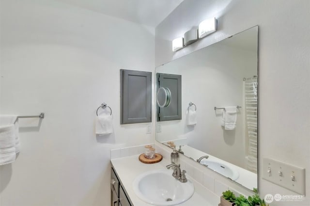 bathroom featuring vanity