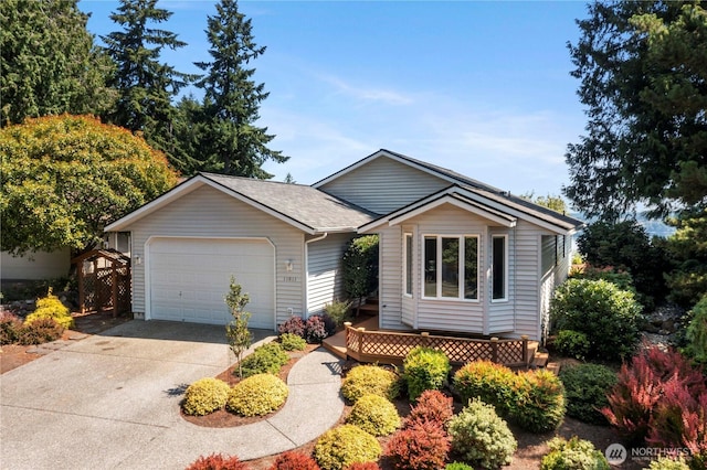 11011 Seaview Dr, Anderson Island, WA 98303 - single story home featuring driveway, a garage, and a shingled roof