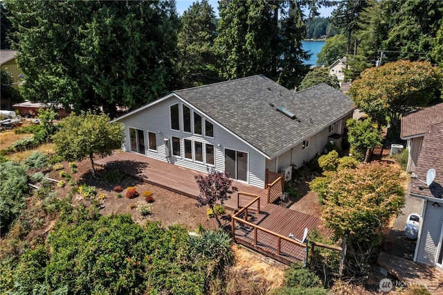 11011 Seaview Dr, Anderson Island, WA 98303 - view from above of property featuring a nearby body of water