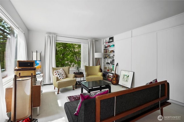 1200 Boylston Ave Unit 301, Seattle, WA 98101 - living area with carpet floors
