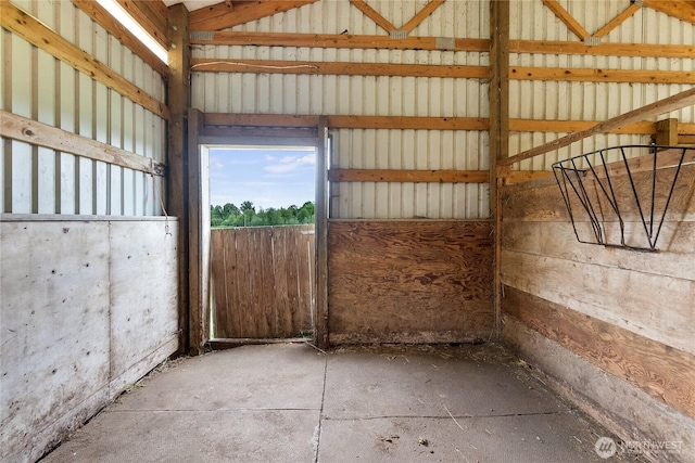 view of horse barn