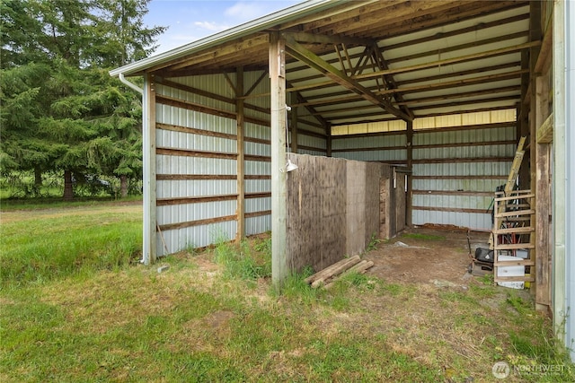 view of outbuilding featuring an outbuilding and an exterior structure