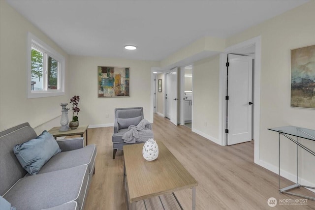 1246 SW 148th St, Burien, WA 98166 - living room featuring light wood-style floors and baseboards