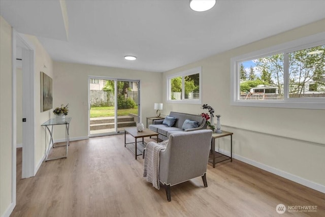 1246 SW 148th St, Burien, WA 98166 - living area featuring light wood-style floors and baseboards
