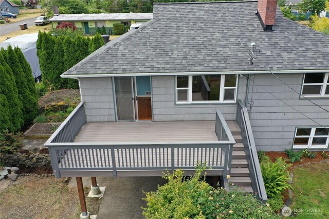 414 W Wyandotte Ave, Shelton, WA 98584 - wooden terrace featuring stairs