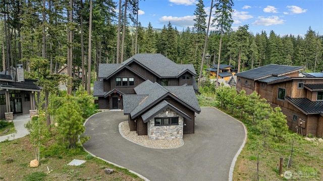 350 Kings Ct, Cle Elum, WA 98922 - aerial view of property and surrounding area with a forest