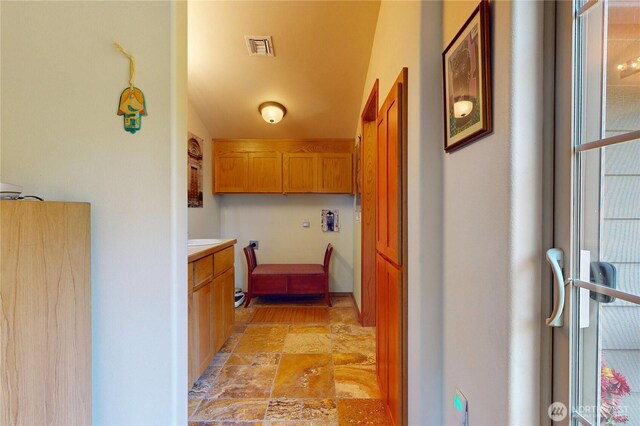 18 Blue Creek Rd, Walla Walla, WA 99362 - hallway with light stone finish floors