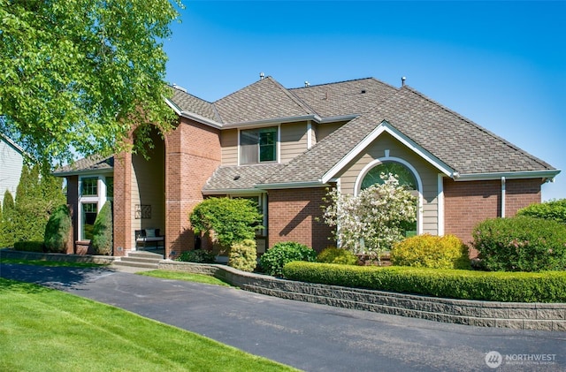 746 Van Dyk Rd, Lynden, WA 98264 - view of front of property with brick siding and a shingled roof