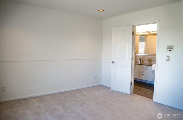746 Van Dyk Rd, Lynden, WA 98264 - unfurnished bedroom featuring light carpet, baseboards, and recessed lighting