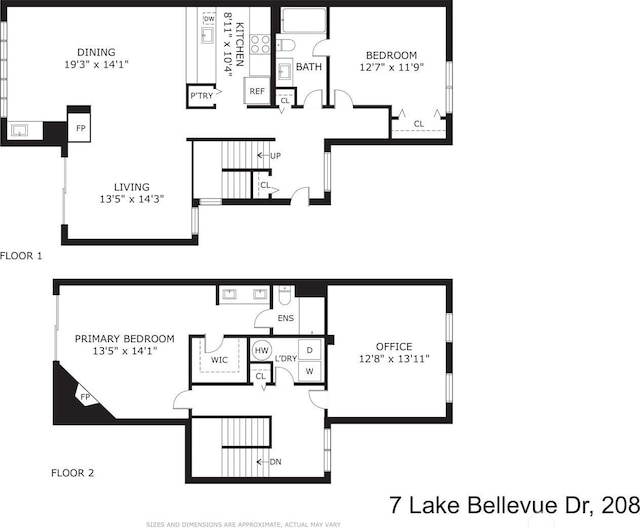 7 Lake Bellevue Dr Unit 208, Bellevue, WA 98005 - home floor plan