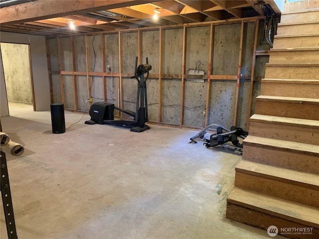 111 3rd St, Port Hadlock, WA 98339 - unfinished basement featuring stairs